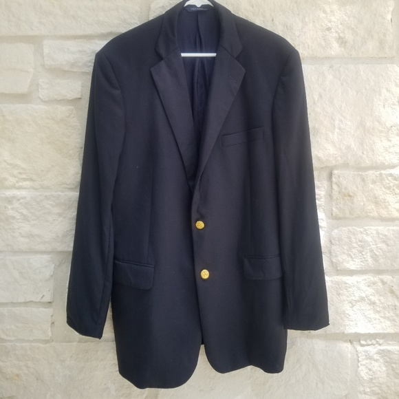 Brooks Brothers Other - Brooks Brothers Black Blazer Sport Coat size 42L
